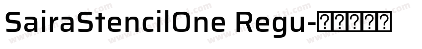 SairaStencilOne Regu字体转换